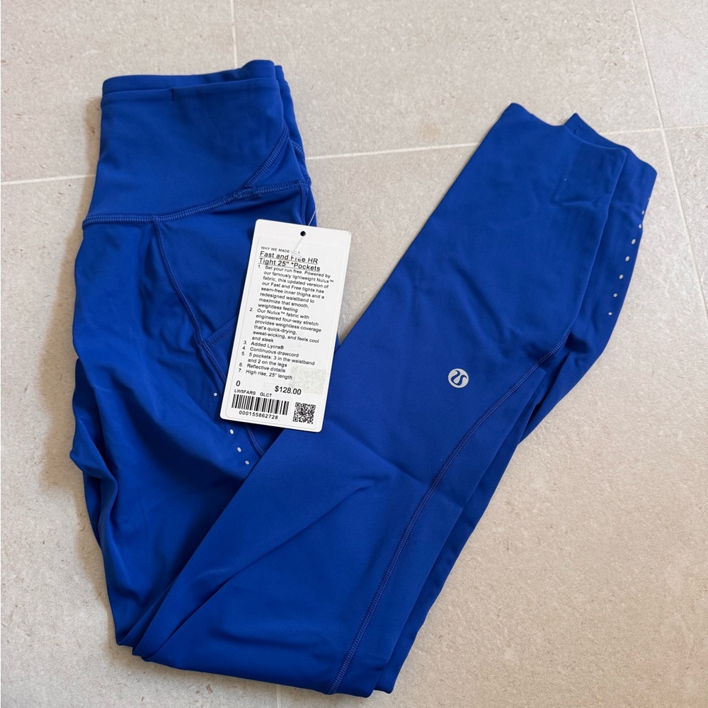 Lululemon Athletica Vibrant Blue fast and free size 0